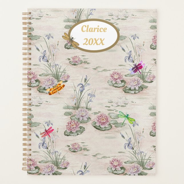 Agenda Waterlily Pond con Dragonflies (Anverso)
