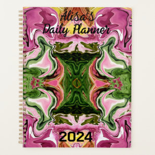 Agenda Watermelon Swirls Diseño Gráfico Diario