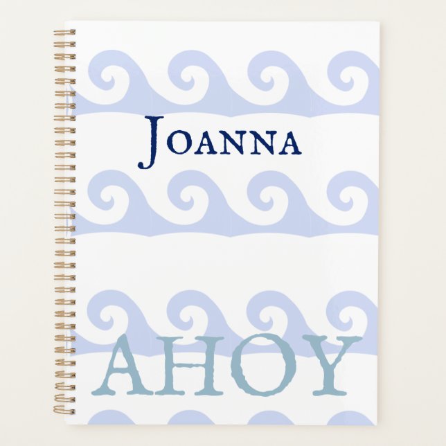 Agenda Waves Ahoy Personalizado (Anverso)