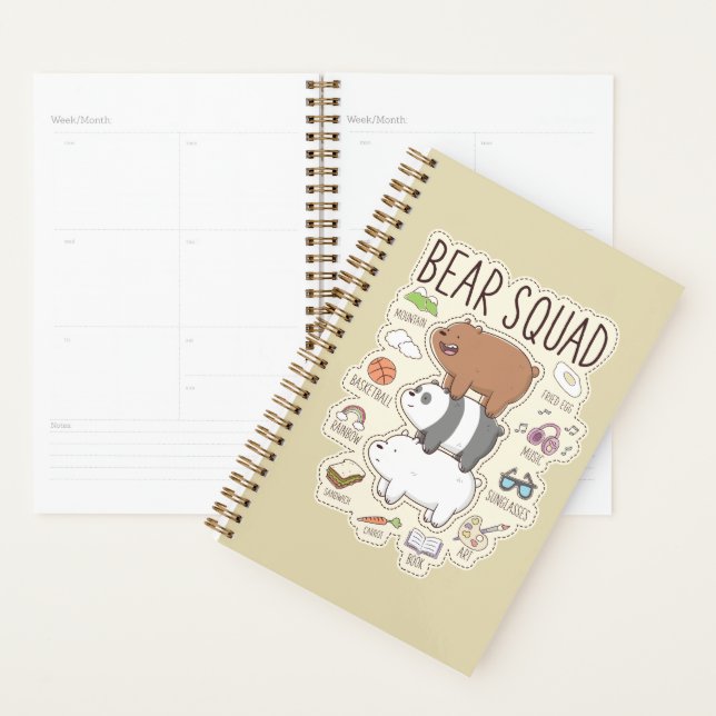 Agenda We Bare Bears - Bear Squad Journal Graphic (Demostración)