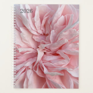 Agenda Weekly Planner with Soft Pink Floral Cover