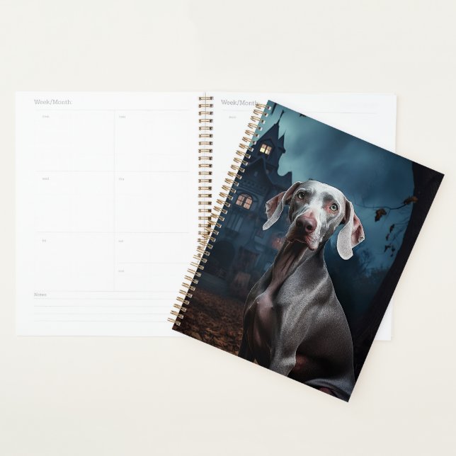 Agenda Weimaraner Halloween Scary (Demostración)