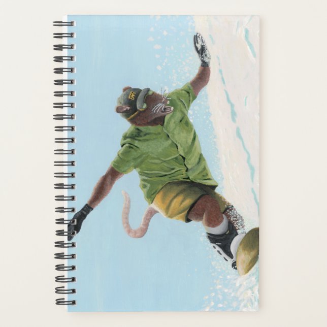 Agenda Wererat Snowboarder Fantasy Art Planner