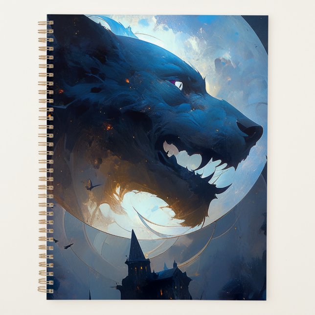 Agenda Werewolf Oscuro Fantasy Horror (Anverso)