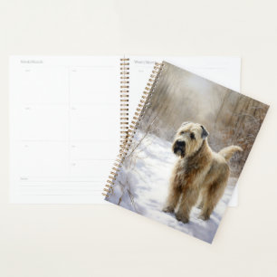 Agenda Wheaten Terrier Deja que nieve Navidad