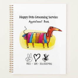 Agenda Whimsical Dog Grooming Groomer Planner