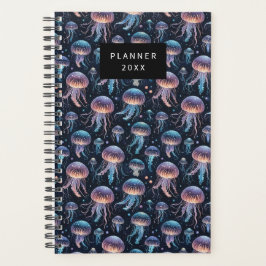 Agenda Whimsical Jellyfish Ocean Pattern Planner