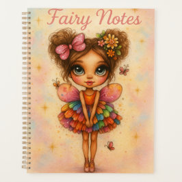 Agenda Whimsical Rainbow Fairy Notes Planner