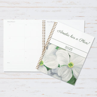 Agenda Whte Dogwood Planner