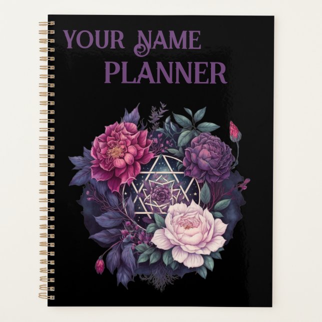Agenda Wiccan Lavender Pyrenees Pentacle Planner (Anverso)