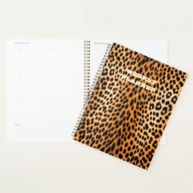 Agenda Wild Leopard Energy – Bold Animal Print Fashion (Demostración)
