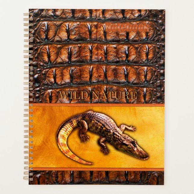 Agenda WILD NATURE - Colección de diseño CROCODILE-DILE-D (Anverso)