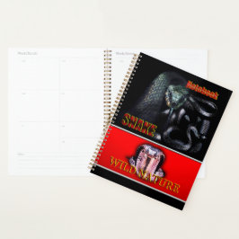 Agenda WILD NATURE - colección de diseño de SNAKE negro