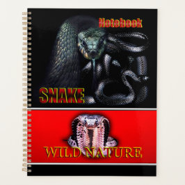 Agenda WILD NATURE - colección de diseño de SNAKE negro