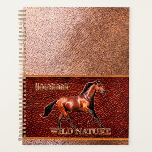 Agenda WILD NATURE - colección de diseño HORSE (Anverso)
