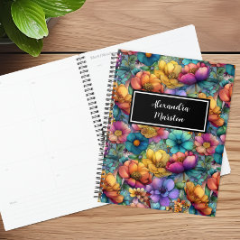 Agenda Wildflower Rainbow Customizable Planner