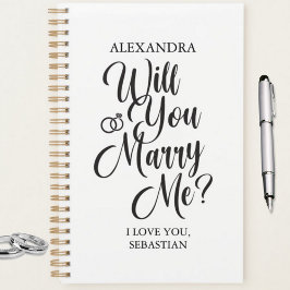Agenda “Will You Marry Me?” Custom Wedding Planner