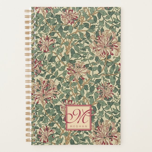 Agenda William Morris - Art Nouveau Honeysuckle & Leaves (Anverso)