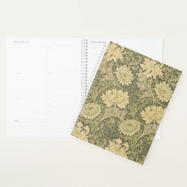 Agenda William Morris Chrysanthemum Sage Flower (Demostración)