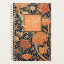 William Morris - Cray - Floral Naranja Art Nouveau