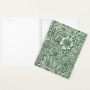Agenda william morris marigold flor floral verde