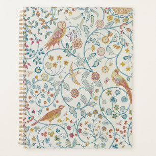 Agenda William Morris - Papel pintado de búho y bayas