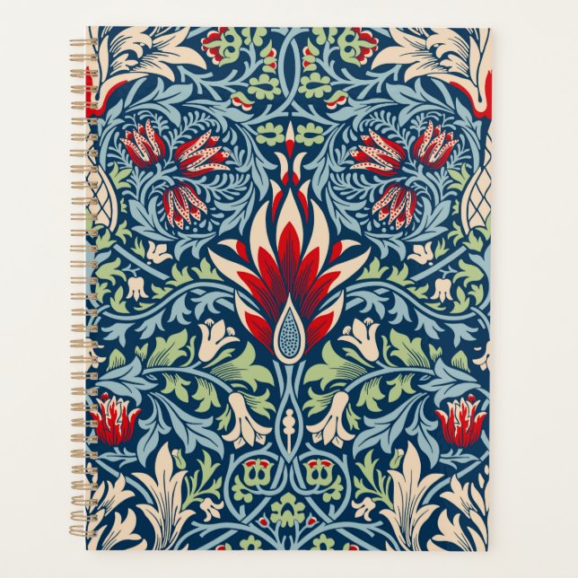 Agenda William Morris Snakeshead Fritillary Floral Design (Anverso)