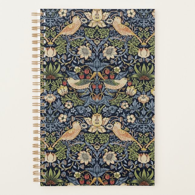 Agenda William Morris Strawberry Thief (Anverso)