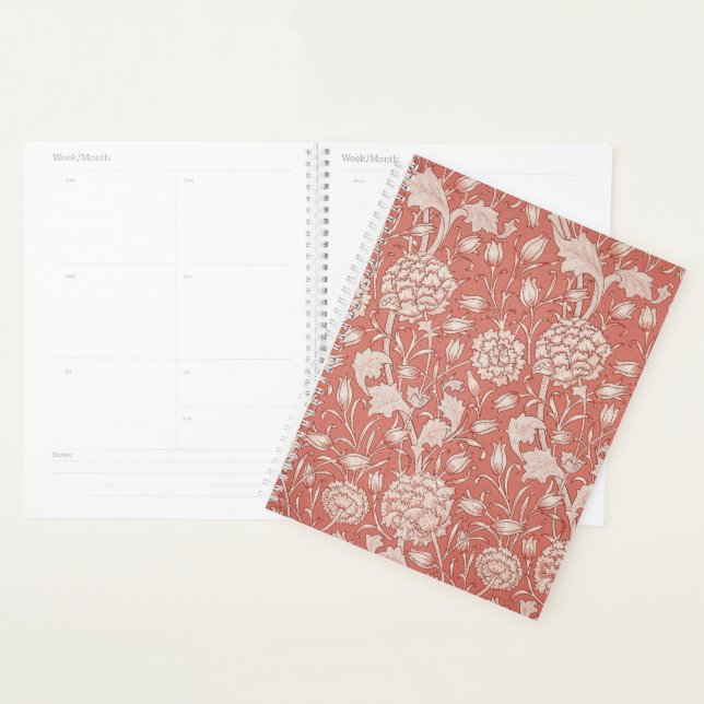 Agenda William Morris Wild Tulip Classic Victorian Design (Demostración)