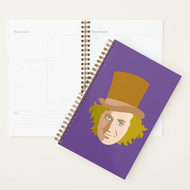 Agenda Willy Wonka Stenciled Face (Demostración)
