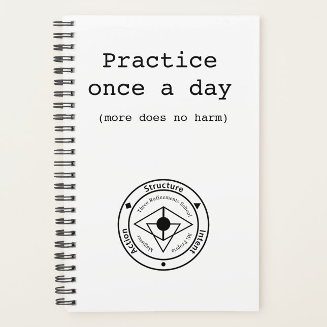 Agenda Wing Chun Training Journal (Anverso)