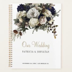 Agenda Winter peonies oro elegante boda FOTO