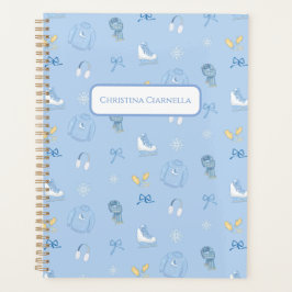 Agenda Winter personalizado Wonderland Figura Skate Blue