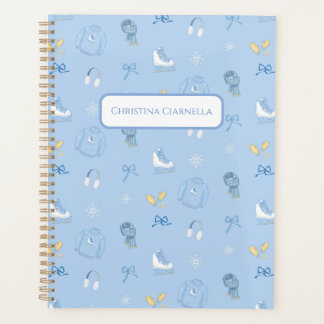 Agenda Winter personalizado Wonderland Figura Skate Blue