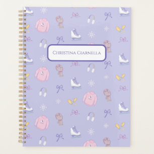 Agenda Winter Wonderland Figure Skate Ice Skate Purple