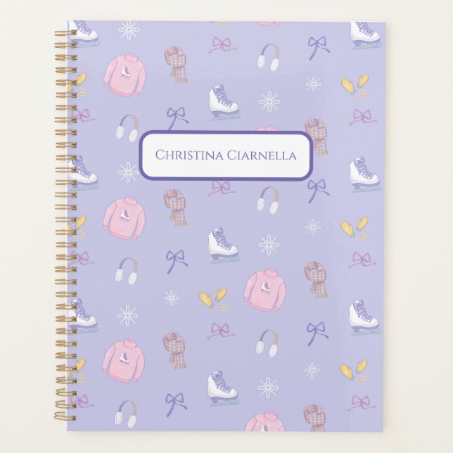 Agenda Winter Wonderland Figure Skate Ice Skate Purple (Anverso)