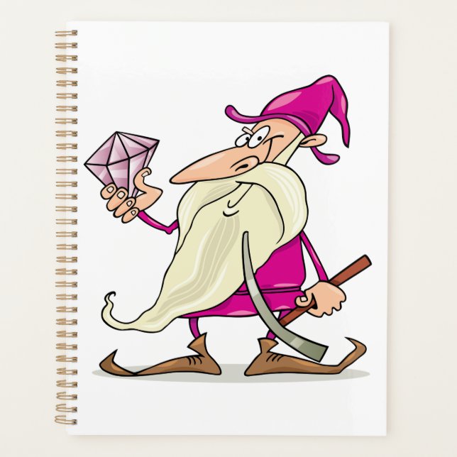 Agenda Wizard Gnome with Large Diamond Gemstone (Anverso)