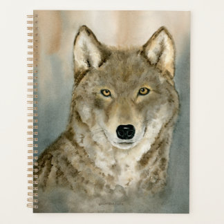 Agenda Wolf in the Mist Watercolor Planner