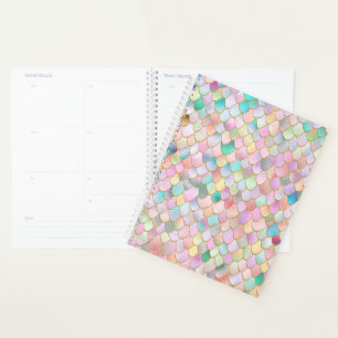 Agenda Wonky Trendy Chica Arcoiris escala Metalizado de s