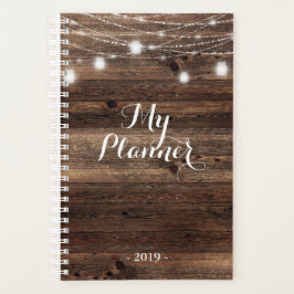 Agenda Wood Mason Jar Wedding Planner