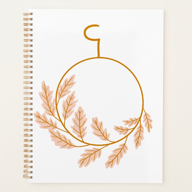 Agenda Wreath Botánica minimalista Neutral moderno (Subido por el creador)