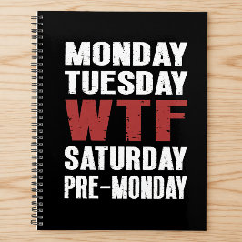 Agenda WTF Planner semanal mensual sin fecha