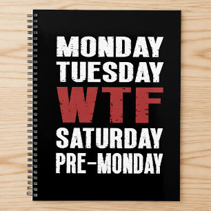 Agenda WTF Planner semanal mensual sin fecha