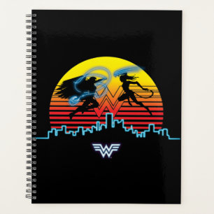 Agenda WW84   Wonder Woman & The Cheetah Retrowave Sunset