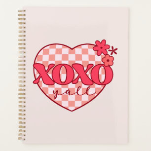 Agenda XOX Corazón rosa dulce y amoroso