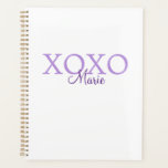 Agenda Xoxo el día de San Valentín añadir nombre púrpura<br><div class="desc">diseño hermoso</div>