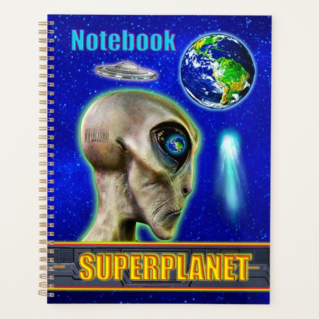 Agenda YA ESTÁN AQUÍ - colección de diseño de SUPERPLANET (Anverso)