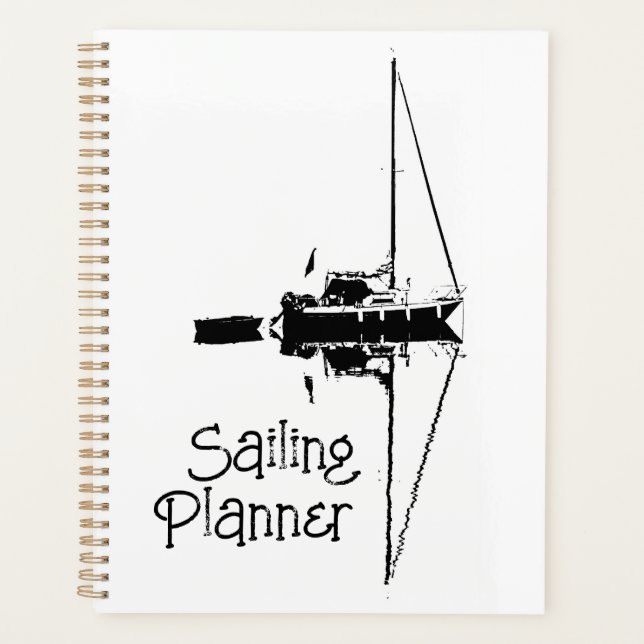 Agenda Yate de vela con su reflexión sobre un mar tranqui (Anverso)