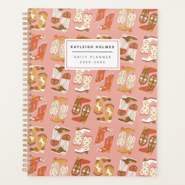 Agenda Yee Haw Cowgirl Soft Cover Planner (Anverso)