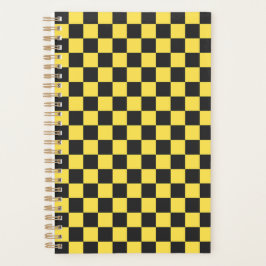 Agenda Yellow and black checkerboard pattern